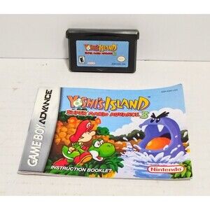2002 NINTENDO YOSHI’S ISLAND SUPER MARIO ADVANCE 3 W MANUAL TESTED WORKS